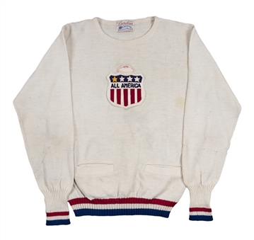 1943 Otto Graham Player Worn All American College Football Sweater (Graham LOA)
